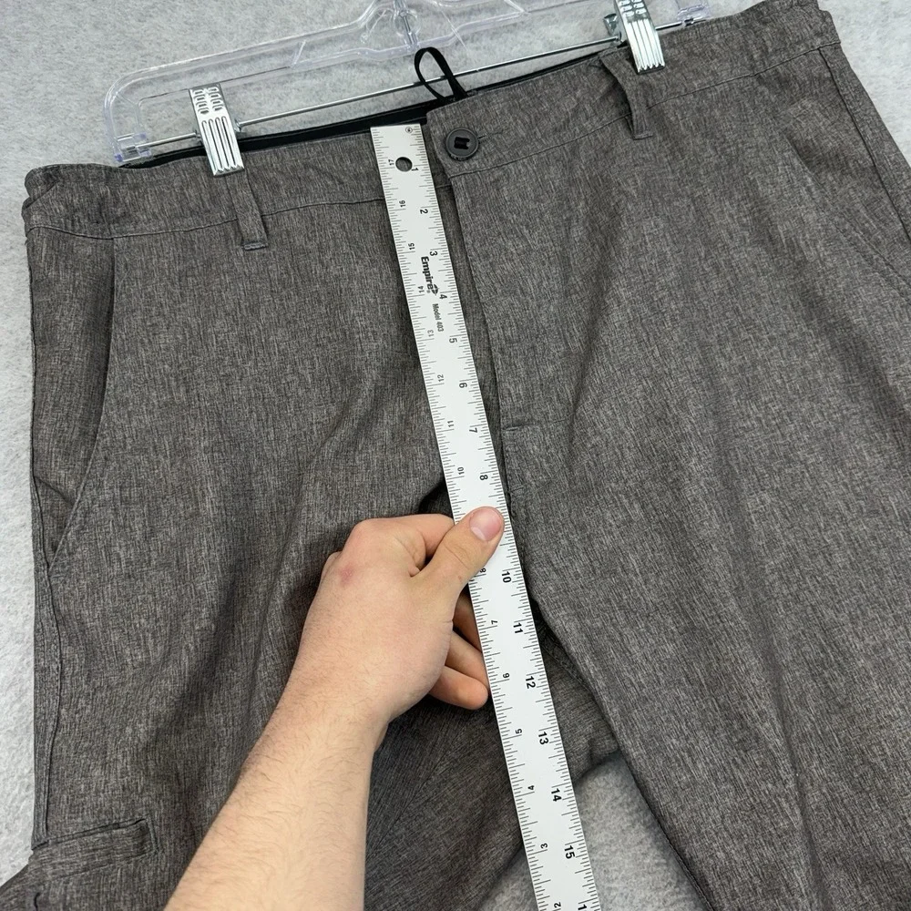 DaHui Mens Hybrid Shorts 36 Stretch Performance Quick Dry Gray Amphibian Summer‎